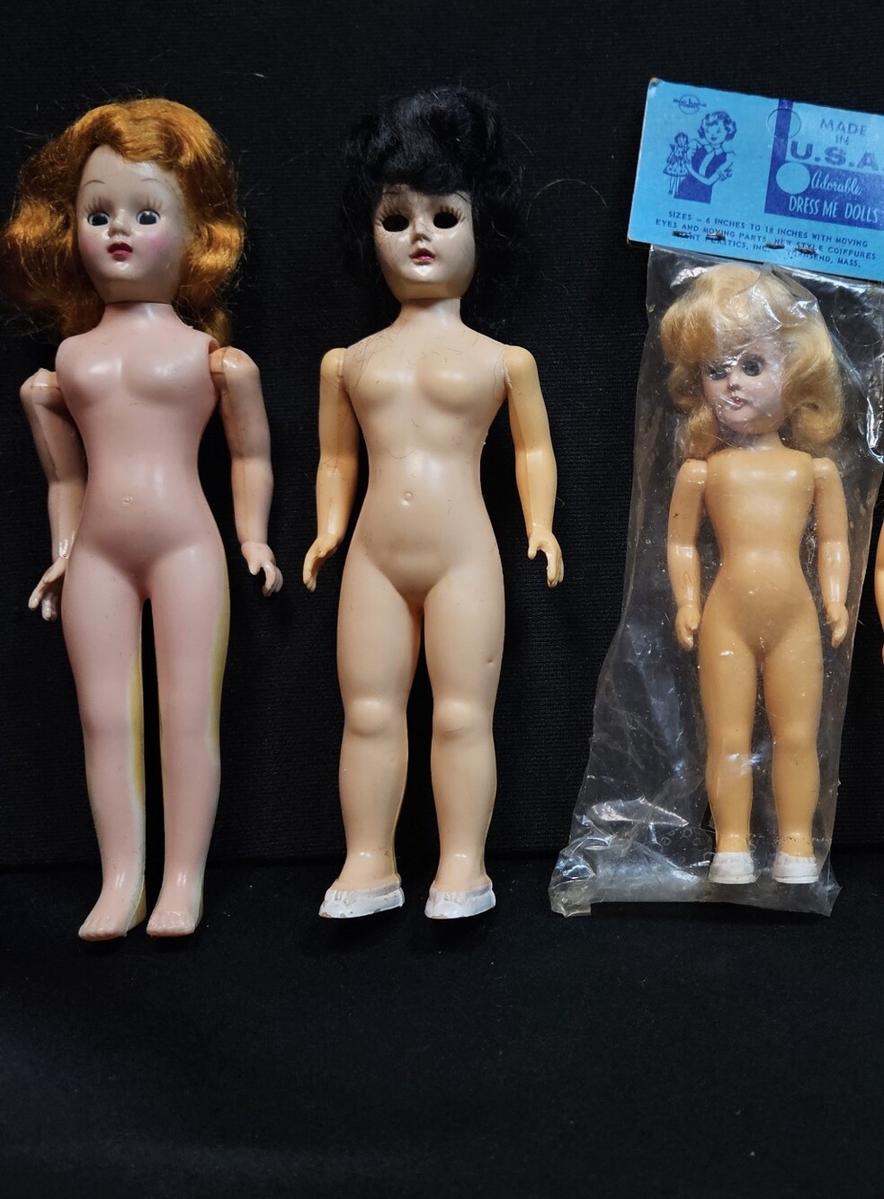 Set of 5 Vintage  Dress Me Dolls.